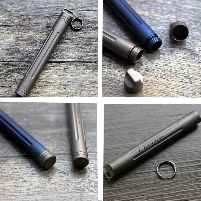 Alt view image 5 of 7 - Titanium Portable Toothpick Holder, Waterproof Tooth Pick Case | Ultra-light Rust Corrosion Resistant, Rubber O-Ring Airtight Waterproof, for Camping Fishing Travel Outdoor Daily Carry