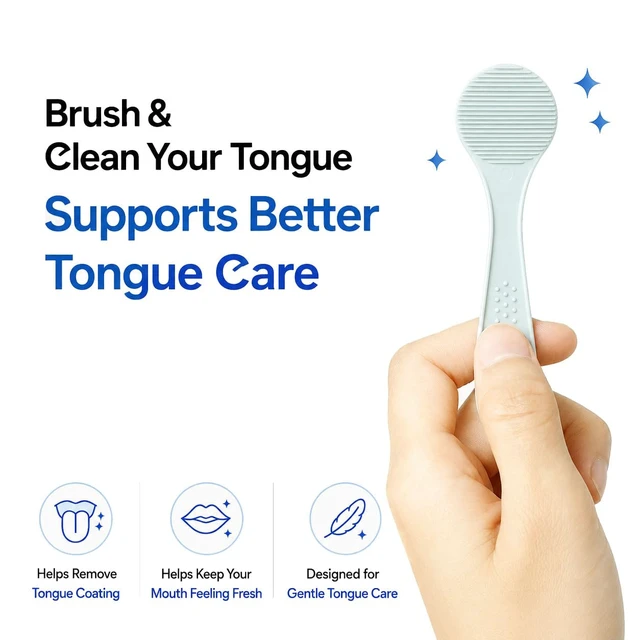 Alt view image 2 of 7 - Disposable Tongue Scraper Cleaners - 40 Count Made in Korea with Portable Travel Pouch, Resistant High-Grade POM Material, Single-Use Tongue Brush for Fresh Breath & Oral Care