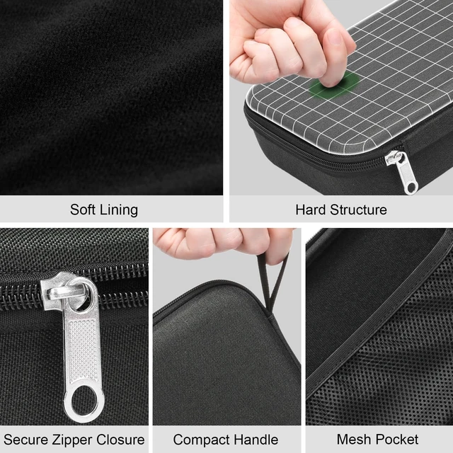 Alt view image 3 of 6 - Travel Sunglasses Organizer Case Adjustable Slot For Multiple Eyeglasses Hard-shell Portable Storage Box for Men Women