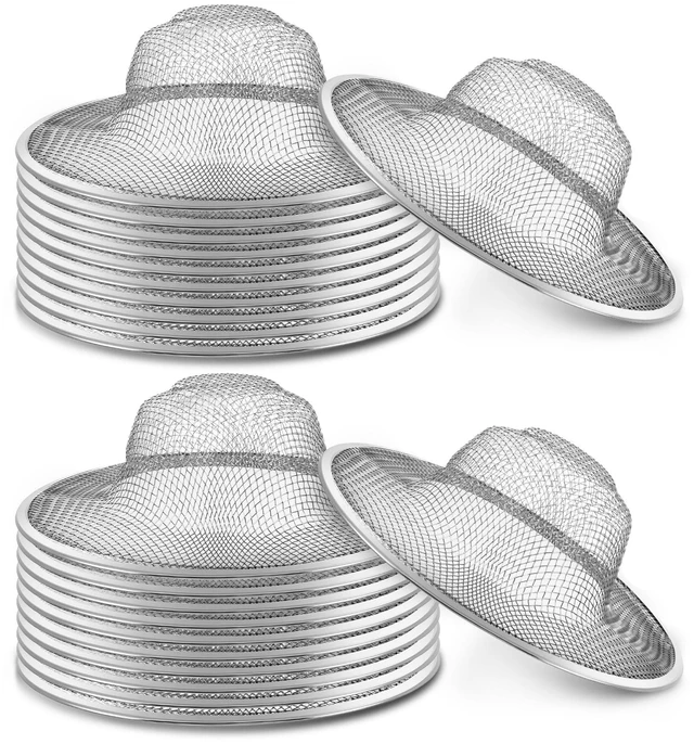 Main image of 40 Pcs Mesh Sink Strainer, 4.5" Diameter Stainless Steel Slop Basket | Filter Trap Metal Durable Kitchen Sink Drain Strainer with Large Wide Rim for The Sinks in Kitchen Bathroom Shower Drain