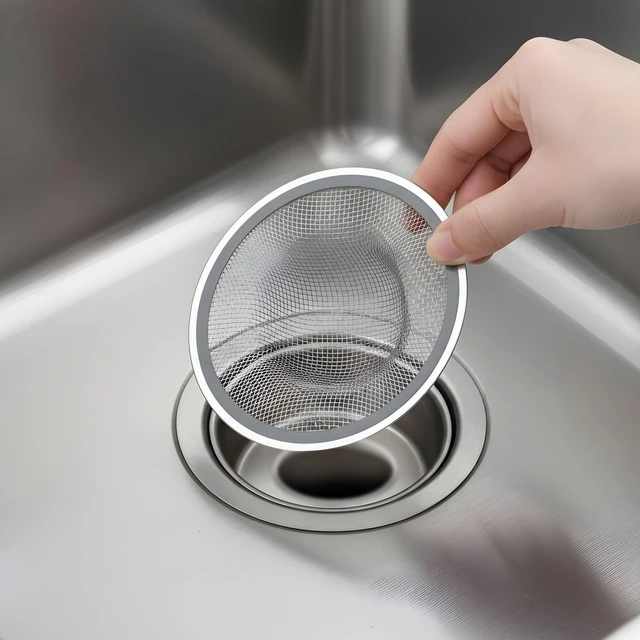 Alt view image 4 of 7 - 40 Pcs Mesh Sink Strainer, 4.5" Diameter Stainless Steel Slop Basket | Filter Trap Metal Durable Kitchen Sink Drain Strainer with Large Wide Rim for The Sinks in Kitchen Bathroom Shower Drain