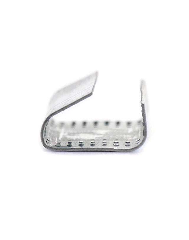 Alt view image 3 of 7 - Seals for 1/2" Strap Width Steel Strapping, 500 Pcs Metal Clips for Firmly Securing Packaging and Pallet Banding, Fix Large and Medium-sized Loads for Storage and Transportation