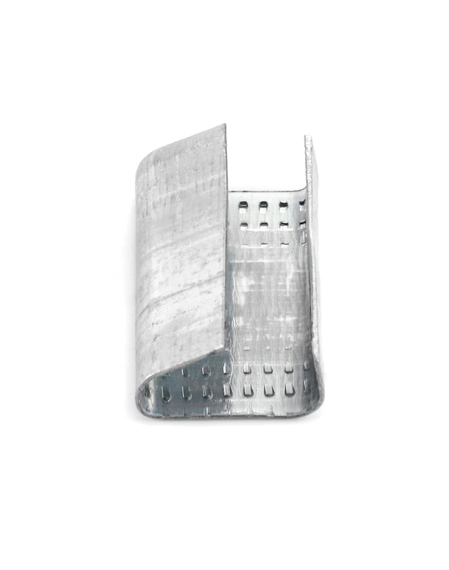 Alt view image 4 of 7 - Seals for 1/2" Strap Width Steel Strapping, 500 Pcs Metal Clips for Firmly Securing Packaging and Pallet Banding, Fix Large and Medium-sized Loads for Storage and Transportation
