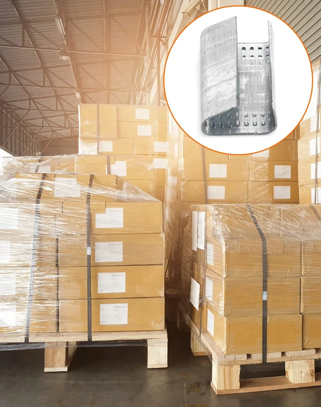 Alt view image 5 of 7 - Seals for 1/2" Strap Width Steel Strapping, 500 Pcs Metal Clips for Firmly Securing Packaging and Pallet Banding, Fix Large and Medium-sized Loads for Storage and Transportation