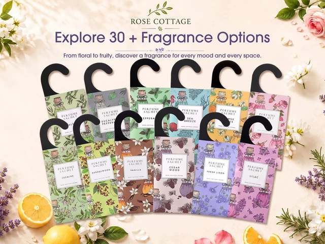 Alt view image 7 of 7 - Large 12 Packs Lavender Hanging Scented Sachets Long-Lasting Closet Deodorizer Air Freshener Fabric Refresher Odor Eliminator for Drawer Home Fragrance Gift Set