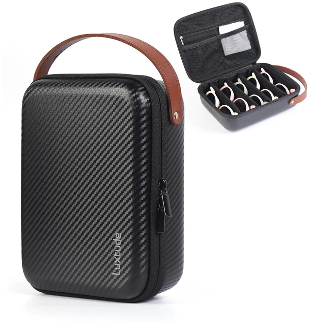 Main image of Travel Sunglasses Organizer Case, Hard Shell Sunglasses Travel Case | Glasses Case Multiple Pairs w/Adjustable Slots, Sunglass Storage Organizer for Women Men/Camping/Road Trip/Beach etc.