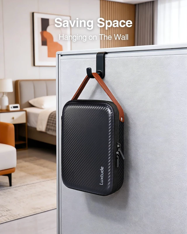 Alt view image 4 of 7 - Travel Sunglasses Organizer Case, Hard Shell Sunglasses Travel Case | Glasses Case Multiple Pairs w/Adjustable Slots, Sunglass Storage Organizer for Women Men/Camping/Road Trip/Beach etc.