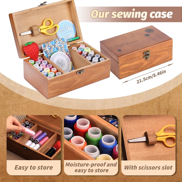 Alt view image 3 of 7 - Hand Sewing Kits for Adults Needle and Thread Kit 196 Pcs Travel Sewing Kit | Travel Sewing Kit for Beginners Sewing Accessories Sewing Repair Kits Sewing Thread Needle Pin Cushion for Camping HomeDiy