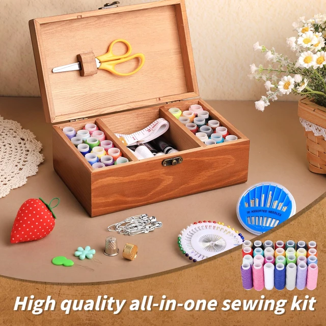 Alt view image 5 of 7 - Hand Sewing Kits for Adults Needle and Thread Kit 196 Pcs Travel Sewing Kit | Travel Sewing Kit for Beginners Sewing Accessories Sewing Repair Kits Sewing Thread Needle Pin Cushion for Camping HomeDiy