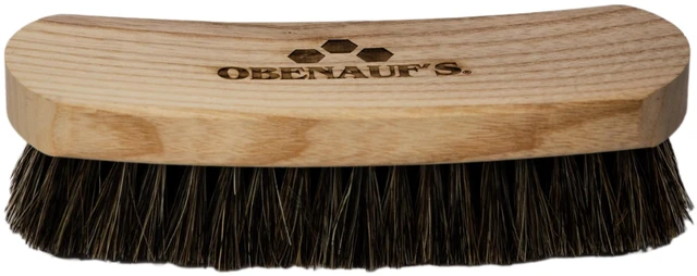 Main image of All Natural Horsehair Bristle Brush - Leather Boots & Shoes Care, Use With Leather Oil & Conditioner