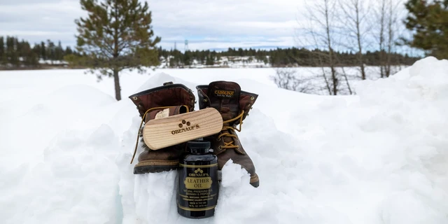 Alt view image 7 of 7 - All Natural Horsehair Bristle Brush - Leather Boots & Shoes Care, Use With Leather Oil & Conditioner