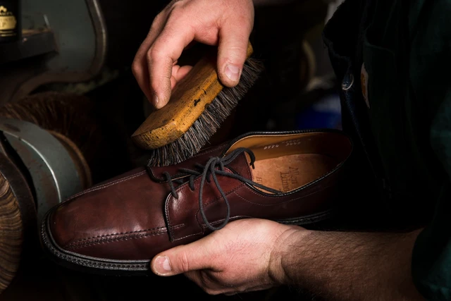 Alt view image 5 of 7 - All Natural Horsehair Bristle Brush - Leather Boots & Shoes Care, Use With Leather Oil & Conditioner