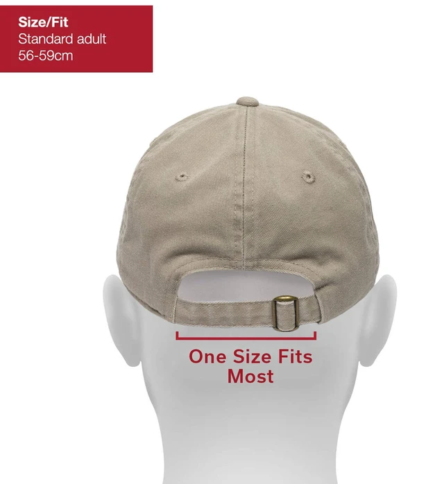 Alt view image 4 of 5 - Mountain Range Embroidered Dad Hat, Khaki | One Size Fits Most, Six-Panel Unstructured Crown, Pre-Curved Brim, Heavy-Washed Cotton Twill