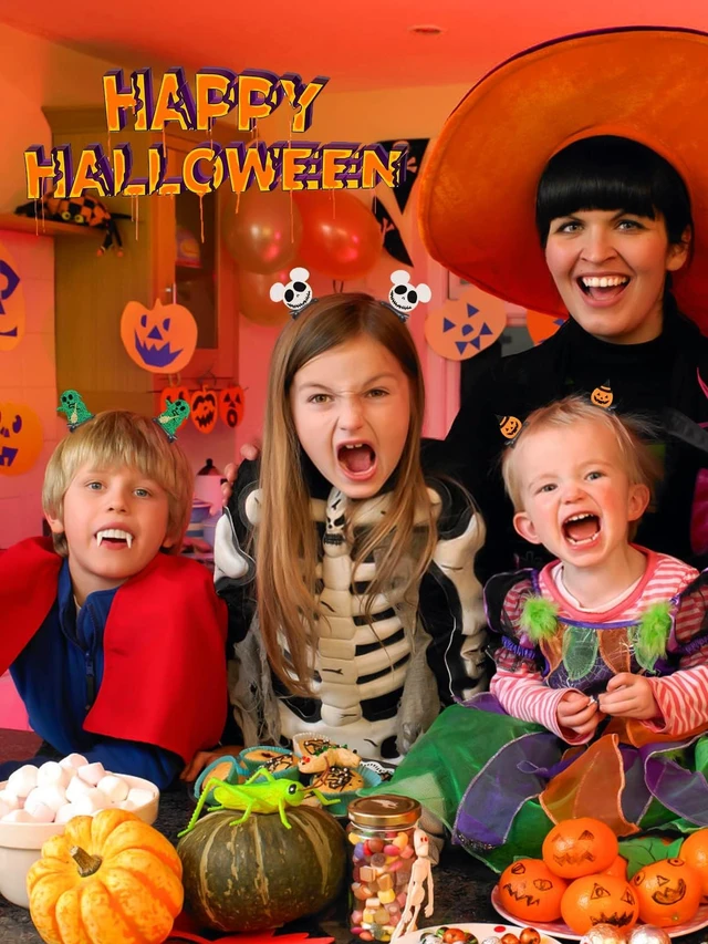 Alt view image 7 of 7 - 48PCS Halloween Hair Clips Halloween Cartoon Hair Clips | Pumpkin Ghost Witch Hair Decoration Spider Web Castle Hairpins Cute Halloween Barrettes for Women Girls Cosplay Accessories
