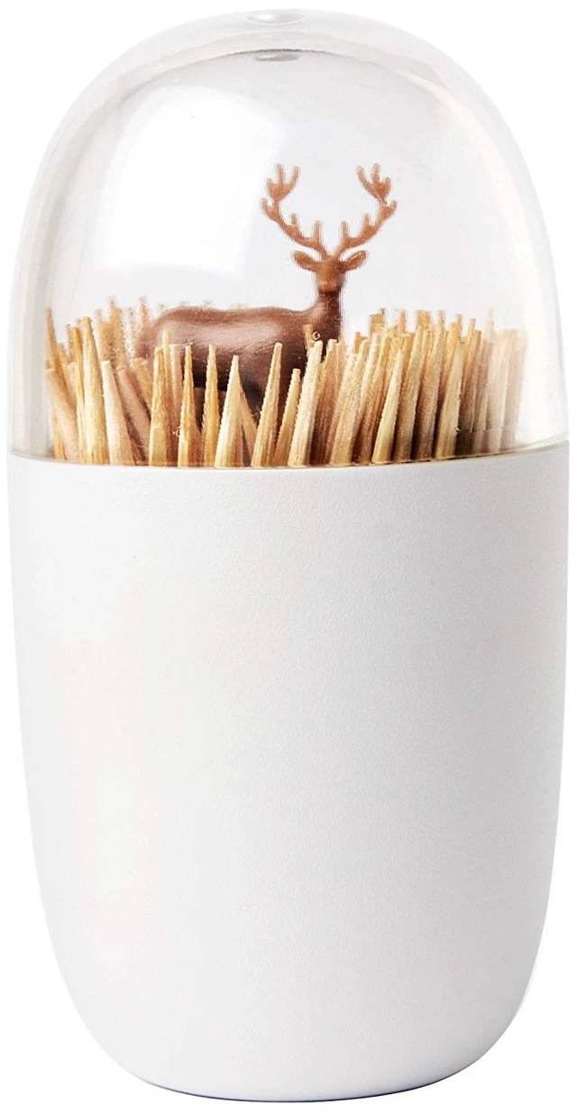 Main image of Deer Meadow Toothpick Holder - Unique Home Design Decoration - Unusual Gift - BPA-Free Cool Kitchen Gadgets - Modern Home Decor