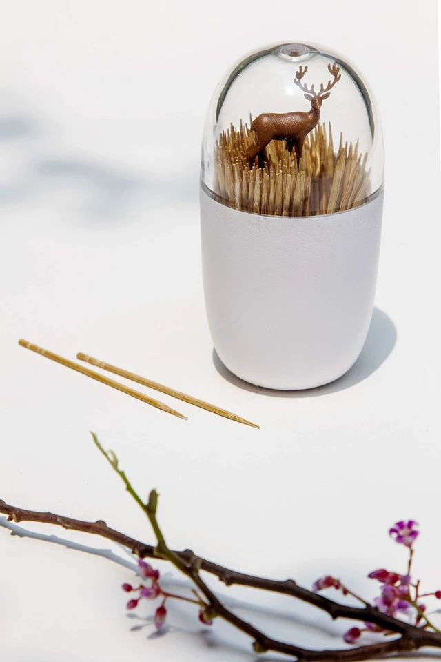 Alt view image 3 of 7 - Deer Meadow Toothpick Holder - Unique Home Design Decoration - Unusual Gift - BPA-Free Cool Kitchen Gadgets - Modern Home Decor