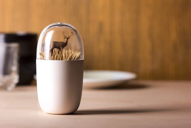 Alt view image 5 of 7 - Deer Meadow Toothpick Holder - Unique Home Design Decoration - Unusual Gift - BPA-Free Cool Kitchen Gadgets - Modern Home Decor