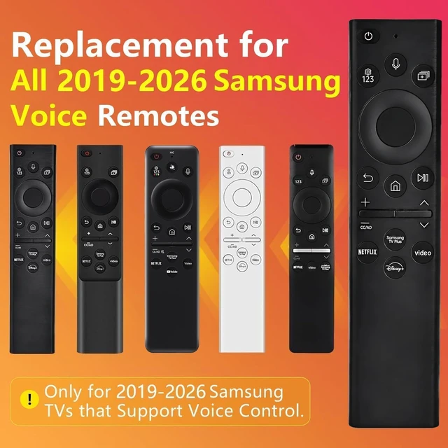Alt view image 2 of 7 - Replacement for Samsung TV Remote, for All 2019-2026 Samsung Remote Control for Smart TV with Voice Control. 2-Year