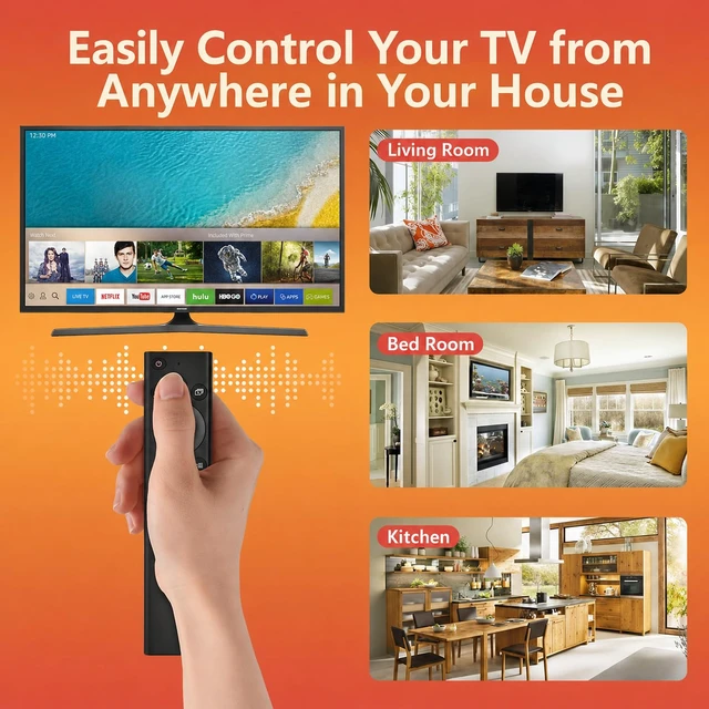 Alt view image 7 of 7 - Replacement for Samsung TV Remote, for All 2019-2026 Samsung Remote Control for Smart TV with Voice Control. 2-Year