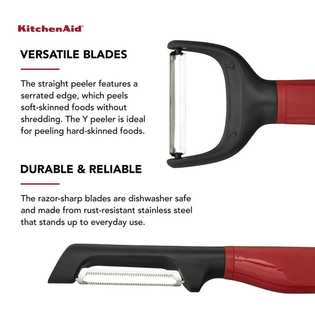 Alt view image 5 of 6 - Universal Y and Euro Peeler Set, 2 Piece, Empire Red