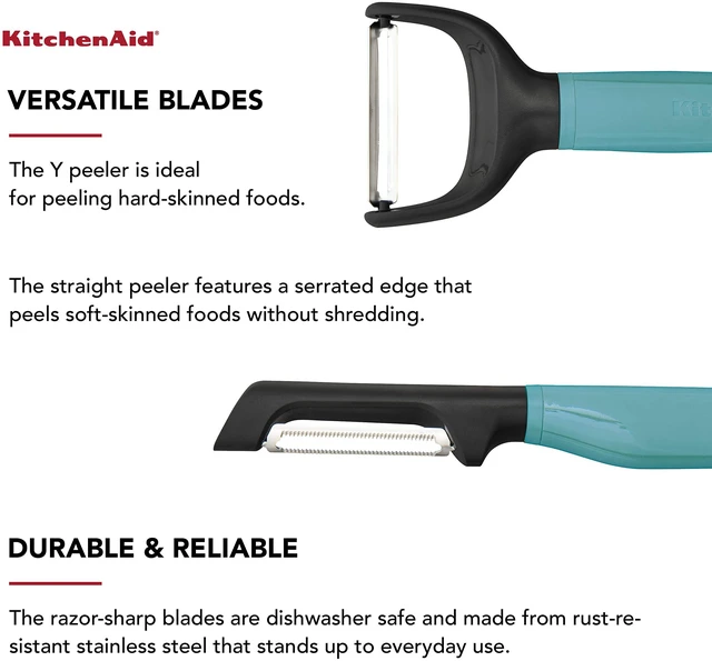Alt view image 5 of 5 - Universal Euro Y Peeler, Set Of 2, Aqua