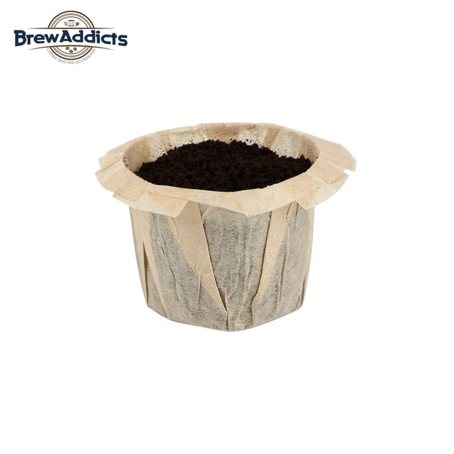 Alt view image 7 of 7 - 300 Paper Coffee Single-Use Filters, Brown, All-Natural & Unbleached for Keurig Brewers and Compatible with K-Cup Pods 1.0 & 2.0 Models, Disposable filters