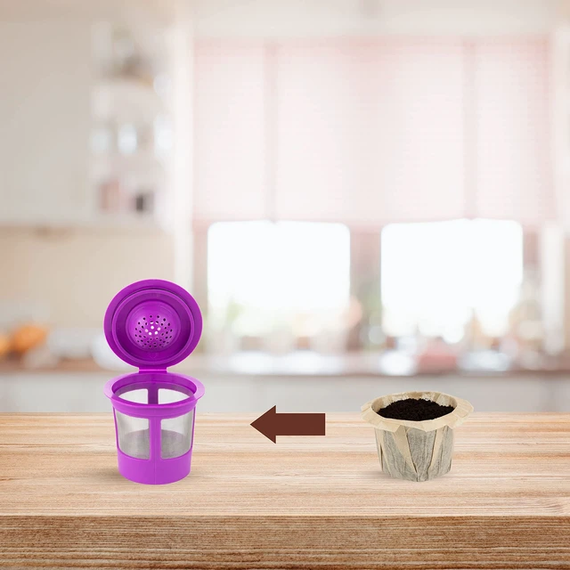 Alt view image 5 of 7 - 300 Paper Coffee Single-Use Filters, Brown, All-Natural & Unbleached for Keurig Brewers and Compatible with K-Cup Pods 1.0 & 2.0 Models, Disposable filters