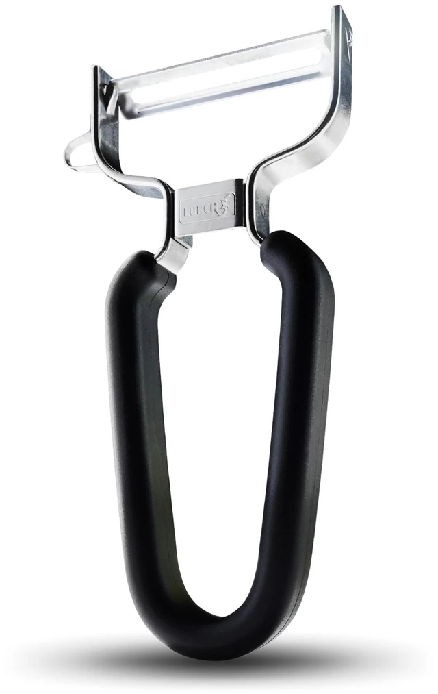 Main image of Germany Universal Ultra Sharp Stainless Steel Vegetable Y Peeler for Potatoes, All Fruits & Veggies | Non-Slip Comfortable Handle | 5.1 x 2.3 Inches / 13 cm x 6 cm - Black