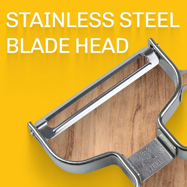 Alt view image 5 of 7 - Germany Universal Ultra Sharp Stainless Steel Vegetable Y Peeler for Potatoes, All Fruits & Veggies | Non-Slip Comfortable Handle | 5.1 x 2.3 Inches / 13 cm x 6 cm - Black