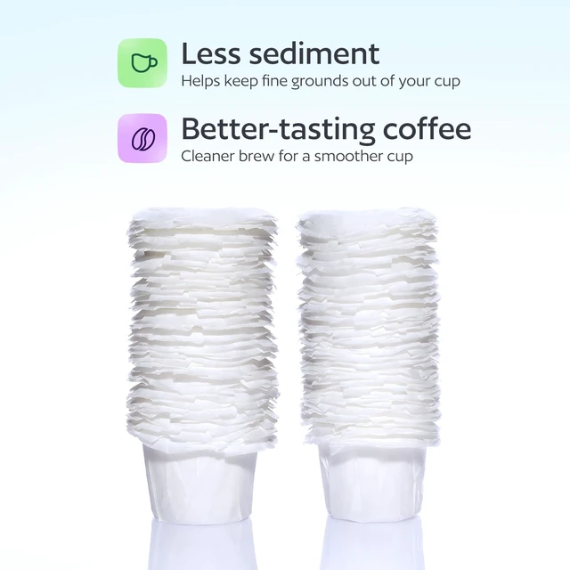 Alt view image 6 of 6 - 300 Disposable K Cup Filters for Keurig Reusable K Cups, Coffee Paper Liners for Refillable Pods, Smoother Coffee, Less Sediment, Easy Clean Up