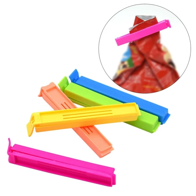 Alt view image 5 of 7 - 48 pcs Food Sealing Clips Plastic Seal Clamp Set for Snack Bags Freezer Storage Kitchen Food Package Fresh Keeping Reusable Home Bag Closers