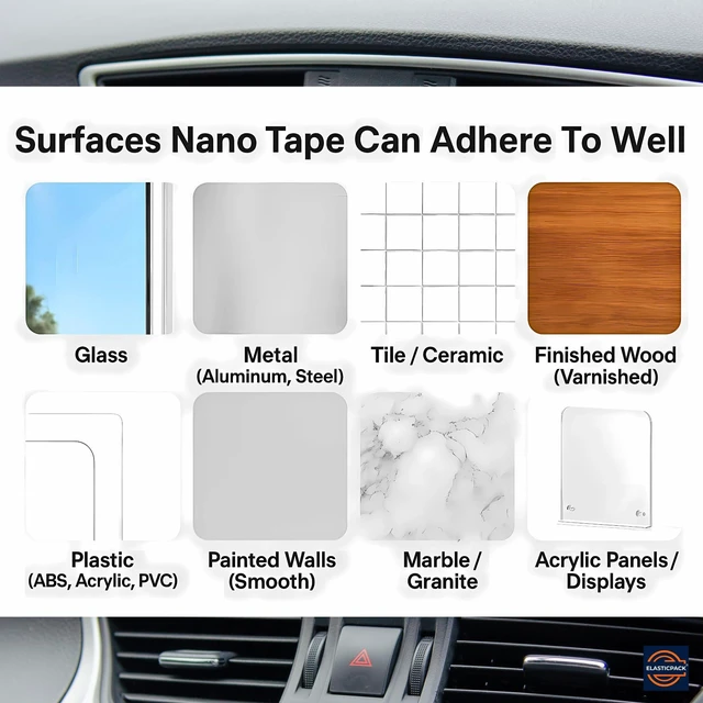 Alt view image 6 of 7 - Double Sided Nano Tape, 2 in Wide, Heavy Duty Wall Mounting, Heat Resistant | Extra-Wide & Thick (2mm) = More Contact Coverage, Stronger Hold for Large Mounting Jobs, 2 in x 16 ft