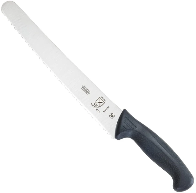 Main image of M23210 Millennia Black Handle, 10-Inch Wide Wavy Edge, Bread Knife