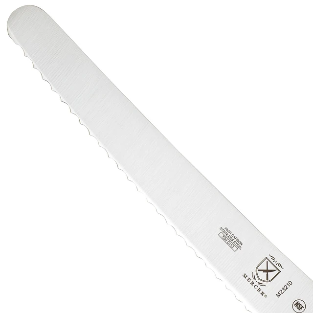 Alt view image 5 of 7 - M23210 Millennia Black Handle, 10-Inch Wide Wavy Edge, Bread Knife