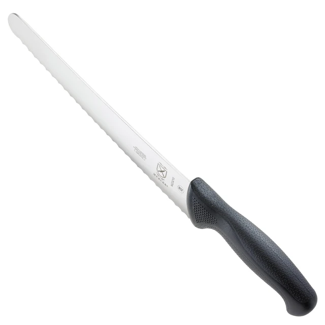 Alt view image 6 of 7 - M23210 Millennia Black Handle, 10-Inch Wide Wavy Edge, Bread Knife