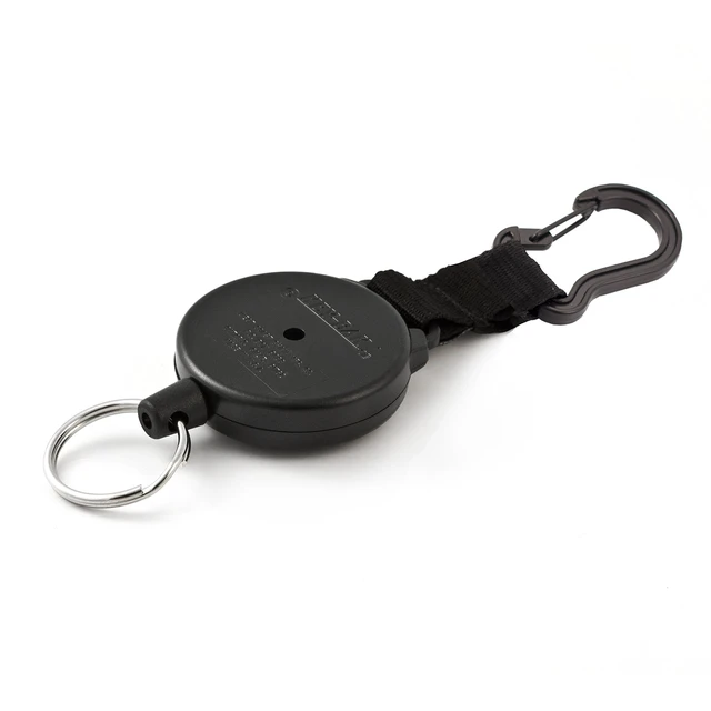 Alt view image 2 of 4 - SecurIT HD Retractable Keychain, 48 in Cord, Black | Delivers 8 oz retraction for heavier key sets.