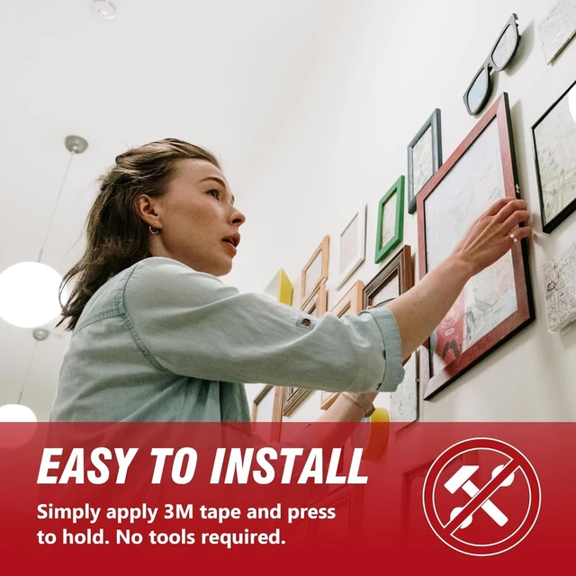 Alt view image 4 of 7 - 3M 5925 Double Sided Tape, 0.5 in x 16.4 ft Heavy Duty Foam Tape, 2 Pack | 0.025 in Black Acrylic Foam, Water-Resistant Bond, for RV, Auto, LED Strips, Metal, Glass, Tile and Wood