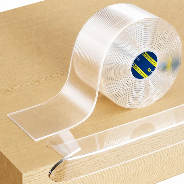 Main image of Heavy-Duty Anti-Collision Edge Tape 2inX11.5FT Clear Self-Adhesive Corner Protector, Waterproof Wear-Resistant Strip for High Traffic Home Areas