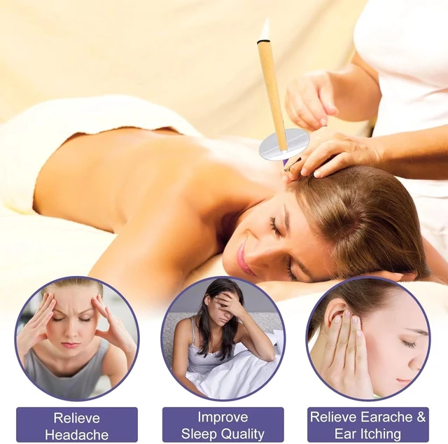 Alt view image 4 of 5 - Ear Cleaning and Ear Candles Wax Removal Kit - 20pcs Set - Convenient to Use Set - Ear Wax Removal Set