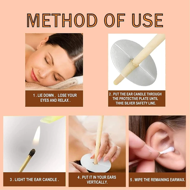 Alt view image 5 of 5 - Ear Cleaning and Ear Candles Wax Removal Kit - 20pcs Set - Convenient to Use Set - Ear Wax Removal Set