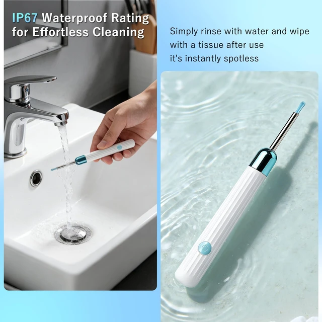 Alt view image 6 of 6 - Ear Wax Removal Tool Camera, 1080P HD Ear Cleaner with 6 LED Lights & 6 Ear Picks, Earwax Remover Kit with Camera, Compatible with iOS & Android for Adults & Kids