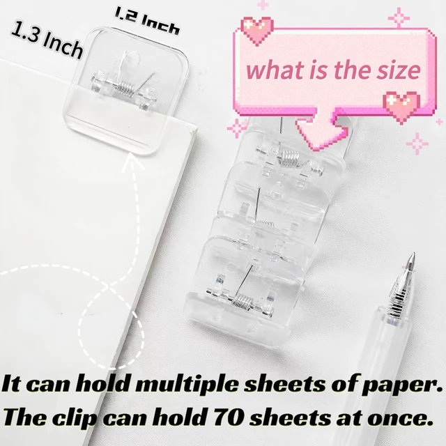 Alt view image 2 of 7 - 30-Pack Clear Plastic Chip Clips for Kitchen, Office, School Non-Slip Grip, Label-Friendly, Durable Snack & Document Clips (1.3x1.2 Inch)