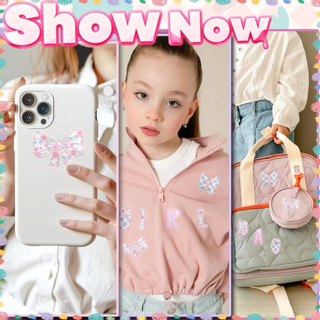 Alt view image 6 of 7 - Self-Adhesive Letter Patches for Backpacks: 62Pcs Pink | Letters Fabric Stickers Patches for Bags - Cute Bows Patch Stick on Clothing Jackets Jeans Backpacks Hats DIY Accessories
