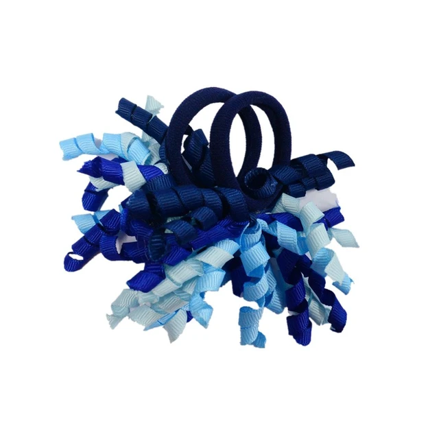 Alt view image 4 of 6 - Pack of 18 Mix Color Boutique Girls' Curly Korker Bow Hair Ties