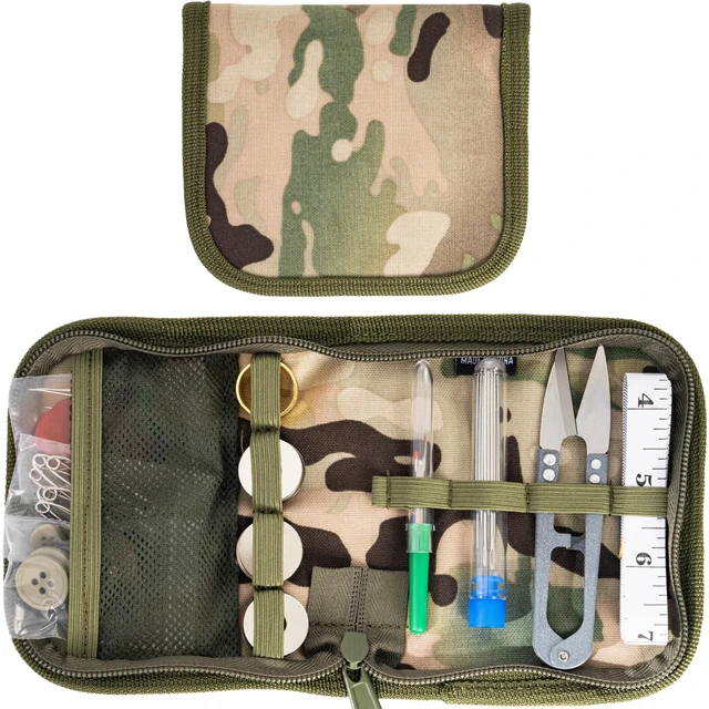 Main image of Military Sewing Kit OCP Army Sewing Kit for Adults Men Small Sewing Kits | Heavy Duty Small Travel Repair Sewing Tools Basic for Home, Outdoor, Tactical EDC Sew Kit with Buttons Needle and Thread Kit