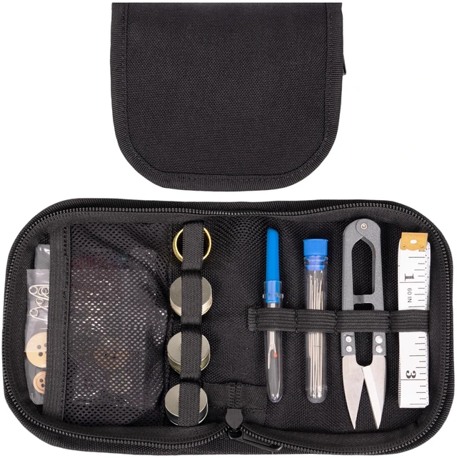 Main image of Military Sewing Kit, Army Survival Sewing Kit with Buttons for Men, Women | Small Repair Sewing Tools with Zipper in Nylon Case Basic for Home, Outdoor, Tactical EDC Sew Kit, Sewing Kit for Adults