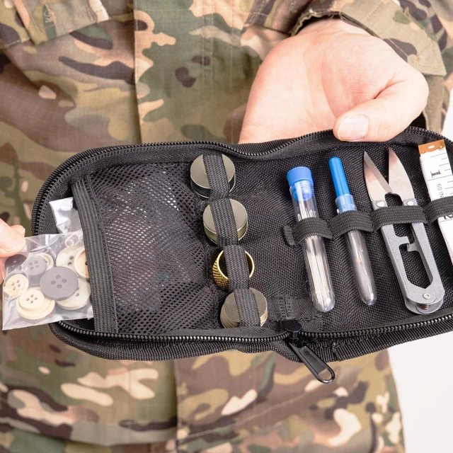 Alt view image 6 of 6 - Military Sewing Kit, Army Survival Sewing Kit with Buttons for Men, Women | Small Repair Sewing Tools with Zipper in Nylon Case Basic for Home, Outdoor, Tactical EDC Sew Kit, Sewing Kit for Adults