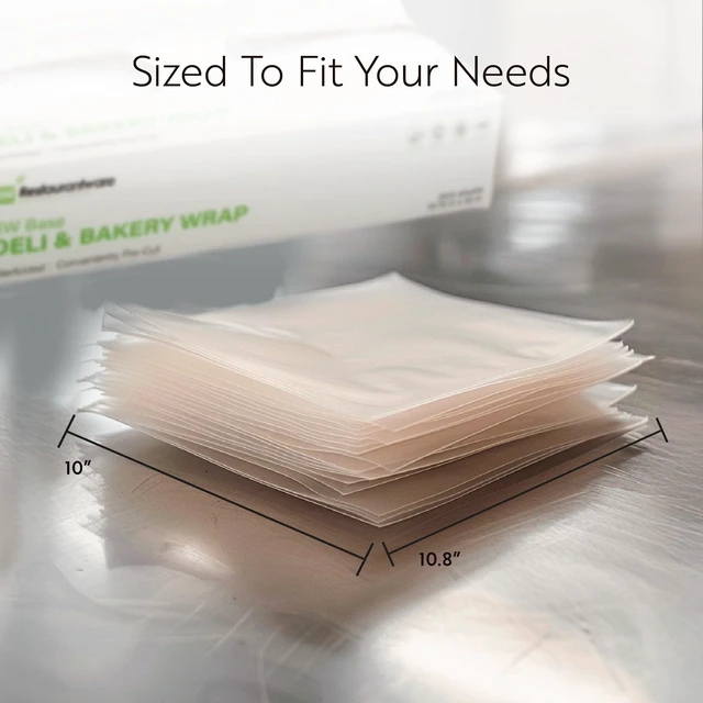 Alt view image 2 of 7 - Plastic Food Wraps 1000 Pack of 10.75" x 10" Pre-Cut Clear Sandwich Wraps Disposable Pop-Up Microwavable Freezable Greaseproof Food Covers for Burgers, Snacks, And Take Out