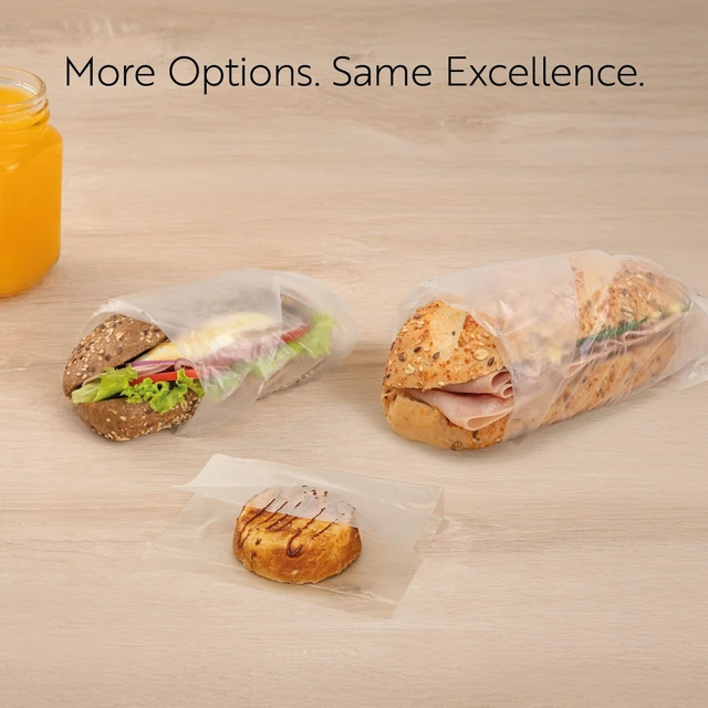 Alt view image 5 of 7 - Plastic Food Wraps 1000 Pack of 10.75" x 10" Pre-Cut Clear Sandwich Wraps Disposable Pop-Up Microwavable Freezable Greaseproof Food Covers for Burgers, Snacks, And Take Out