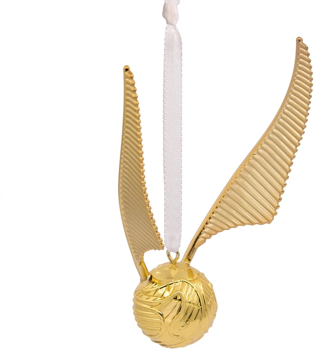 Alt view image 2 of 6 - Harry Potter Golden Snitch Christmas Ornament, Metal